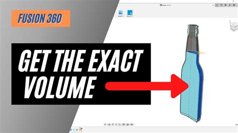how to measure volume in fusion 360|Find Internal Volume in Fusion 360 .
